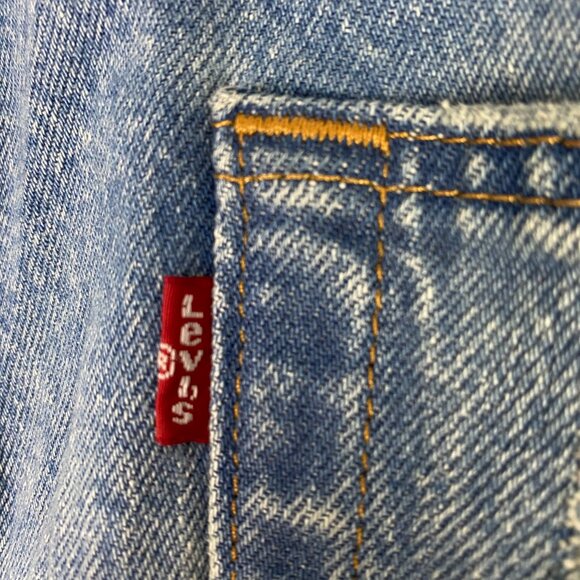 Levi's 501 Jeans Men's 44 x 30 Blue Ripped Cut Distressed Cotton 501 3032 - Picture 7 of 14
